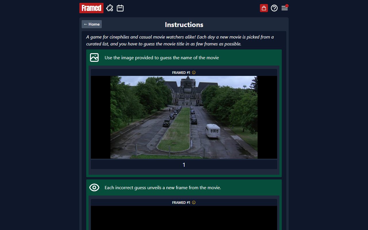 Framed screenshot: How to play
